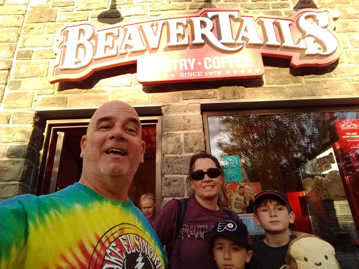 Banff Canada Beaver Tails Desserts for Thomas Family's first visit to Alberta