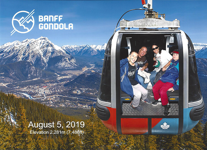 Banff Gondola Thomas Family Vacation 08-05-19