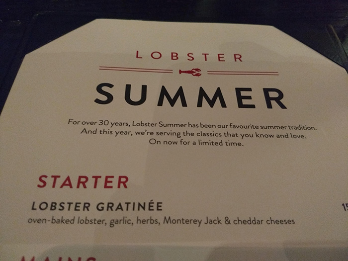 The Keg Summer Lobster Calgary Canada